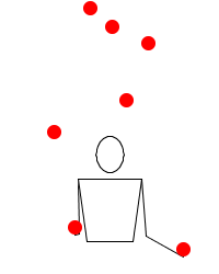 7-ball juggling animation